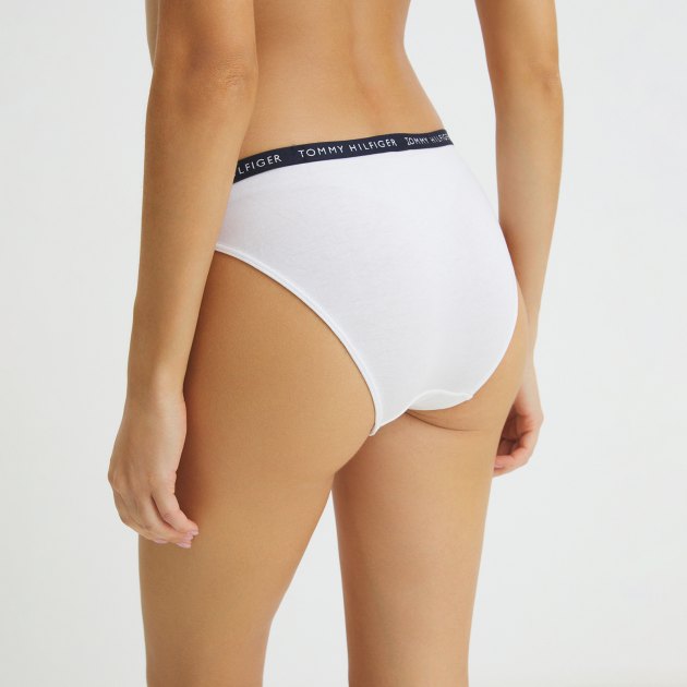 Женские трусы 3 шт. TOMMY HILFIGER 3P BIKINI, Артикул UW0UW02828, мультицвет | 2697076. Ракурс 7