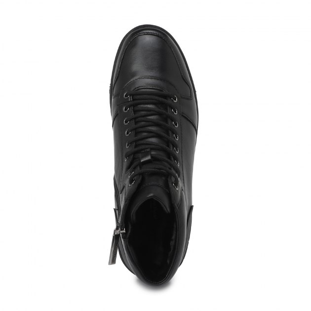 Мужские высокие кеды MAISON DAVID, Артикул H2583F-1, черный | 2709577. Ракурс 3