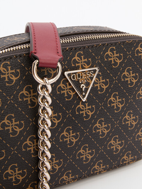 Кросс-боди GUESS NOELLE CROSSBODY CAMERA, Артикул HWQL7879140, темно-коричневый | 2714286. Ракурс 4
