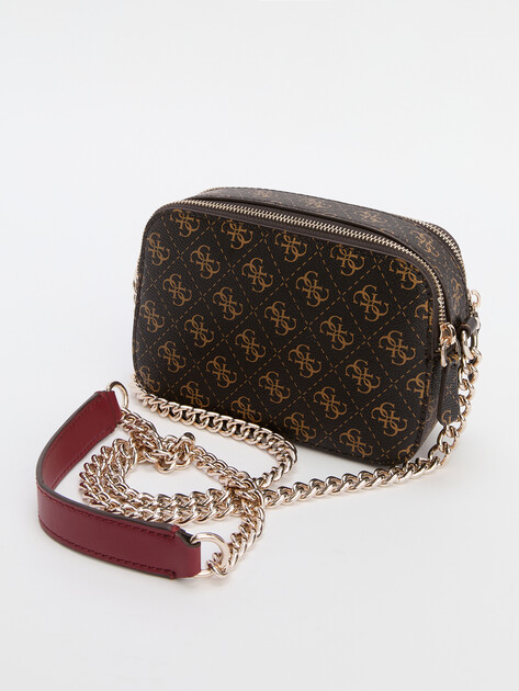 Кросс-боди GUESS NOELLE CROSSBODY CAMERA, Артикул HWQL7879140, темно-коричневый | 2714286. Ракурс 5