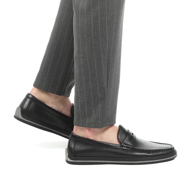 Мужские мокасины TENDANCE, Артикул DX651A-10, черный | 2755963. Ракурс 8