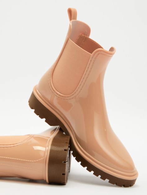 Женские резиновые ботинки TENDANCE, Артикул 460-1212, бежево-розовый | 2758252. Ракурс 5