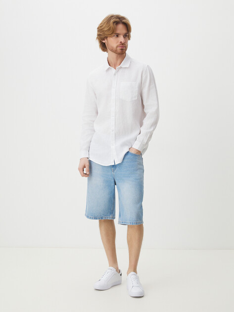 Мужская рубашка MAISON DAVID, Артикул SHIRT, белый | 2768166. Ракурс 2