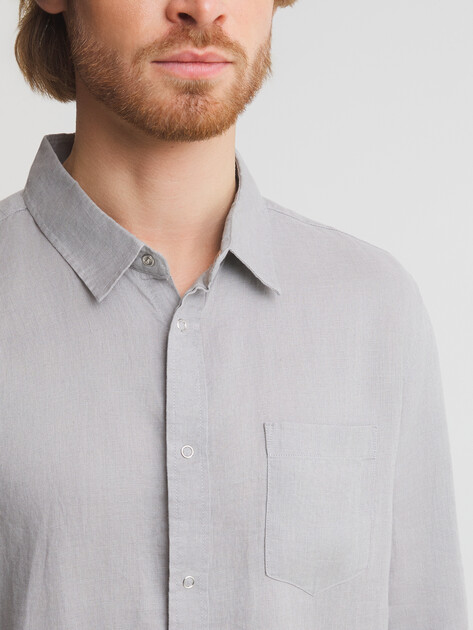 Мужская рубашка MAISON DAVID, Артикул SHIRT, коричнево-серый | 2768458. Ракурс 3 Мужская рубашка MAISON DAVID, Артикул SHIRT, коричнево-серый | 2768458. Ракурс 3