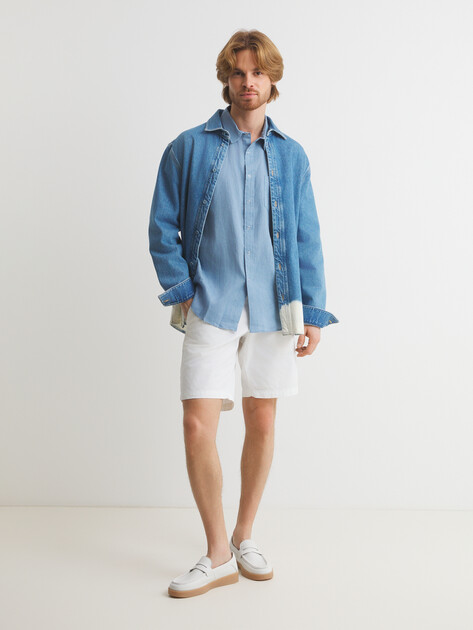 Мужская рубашка MAISON DAVID, Артикул SHIRT, серовато-голубой | 2768513. Ракурс 2 Мужская рубашка MAISON DAVID, Артикул SHIRT, серовато-голубой | 2768513. Ракурс 2