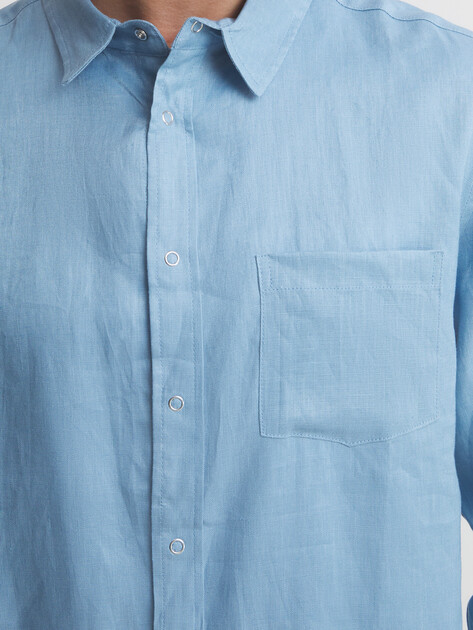 Мужская рубашка MAISON DAVID, Артикул SHIRT, серо-голубой | 2768569. Ракурс 3 Мужская рубашка MAISON DAVID, Артикул SHIRT, серо-голубой | 2768569. Ракурс 3