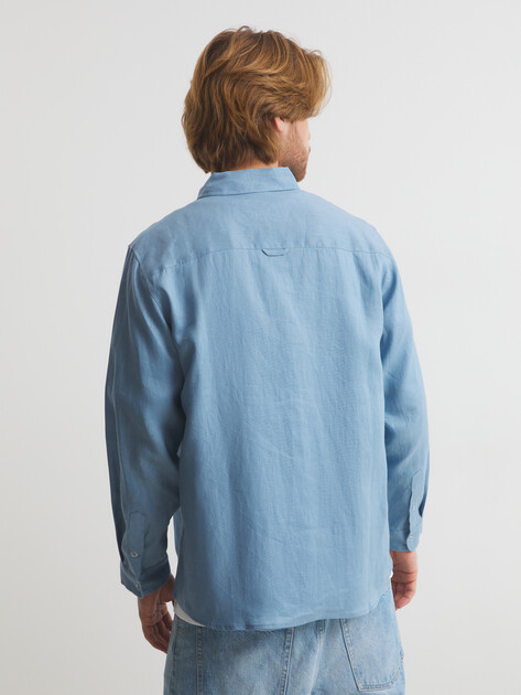 Мужская рубашка MAISON DAVID, Артикул SHIRT, серо-голубой | 2768569. Ракурс 4 Мужская рубашка MAISON DAVID, Артикул SHIRT, серо-голубой | 2768569. Ракурс 4