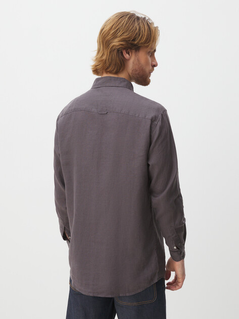 Мужская рубашка MAISON DAVID, Артикул SHIRT, коричневато-серый | 2768686. Ракурс 4 Мужская рубашка MAISON DAVID, Артикул SHIRT, коричневато-серый | 2768686. Ракурс 4
