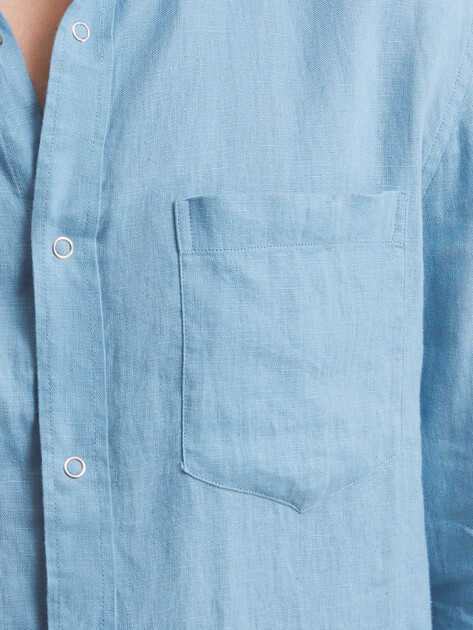 Мужская рубашка MAISON DAVID, Артикул SHIRT, приглушенно-синий | 2768723. Ракурс 3 Мужская рубашка MAISON DAVID, Артикул SHIRT, приглушенно-синий | 2768723. Ракурс 3