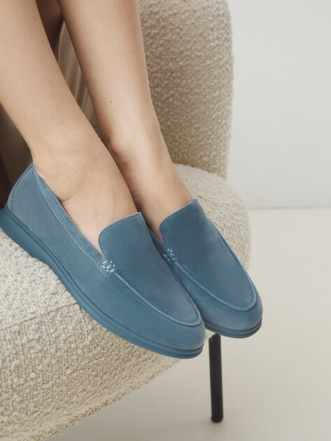 Женские лоферы TENDANCE, Артикул 32055-01B-S, серо-синий | 2779027. Ракурс 2 Женские лоферы TENDANCE, Артикул 32055-01B-S, серо-синий | 2779027. Ракурс 2