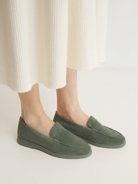 Женские лоферы TENDANCE, Артикул 32055-01A-S, серо-зеленый | 2779090. Ракурс 2 Женские лоферы TENDANCE, Артикул 32055-01A-S, серо-зеленый | 2779090. Ракурс 2