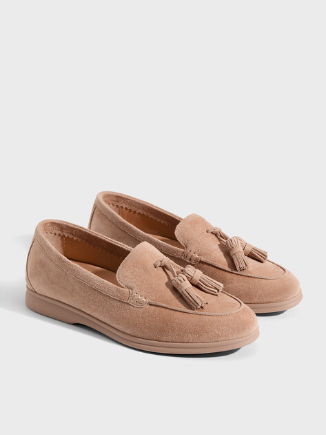 Женские лоферы TENDANCE, Артикул 32055-02B-S, темно-бежевый | 2794367. Ракурс 3