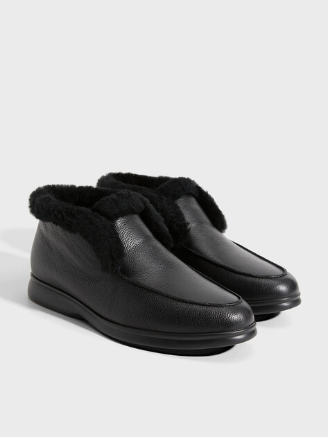 Женские высокие лоферы TENDANCE, Артикул 32055-10F-L, черный | 2798459. Ракурс 2
