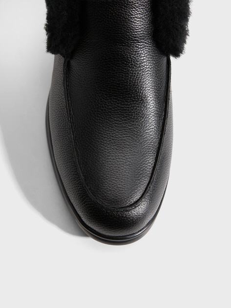 Женские высокие лоферы TENDANCE, Артикул 32055-10F-L, черный | 2798459. Ракурс 3