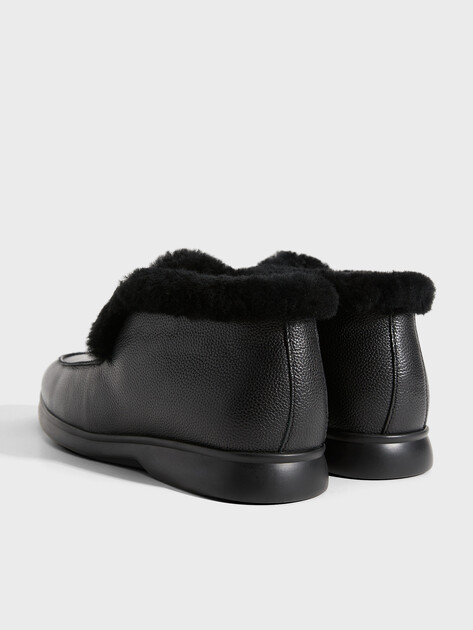 Женские высокие лоферы TENDANCE, Артикул 32055-10F-L, черный | 2798459. Ракурс 5