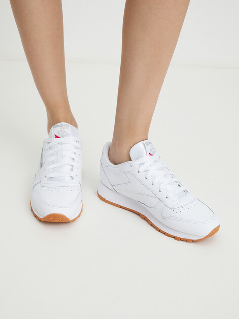 Женские кроссовки REEBOK CLASSIC LEATHER, Артикул CLASSIC LEATHER, белый | 2819456. Ракурс 2 Женские кроссовки REEBOK CLASSIC LEATHER, Артикул CLASSIC LEATHER, белый | 2819456. Ракурс 2