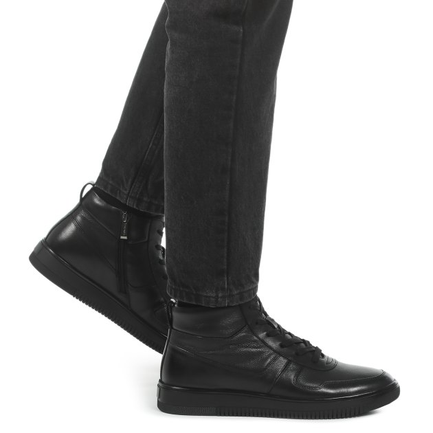 Мужские высокие кеды TENDANCE, Артикул DXT753M-0101, черный | 2821015. Ракурс 8