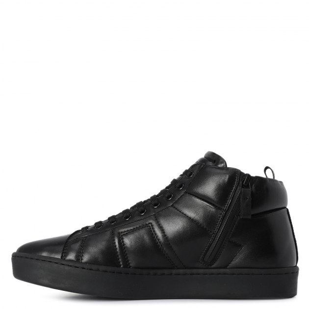 Мужские высокие кеды OFFICINE CREATIVE, Артикул KILIM/003, черный | 2824669. Ракурс 2