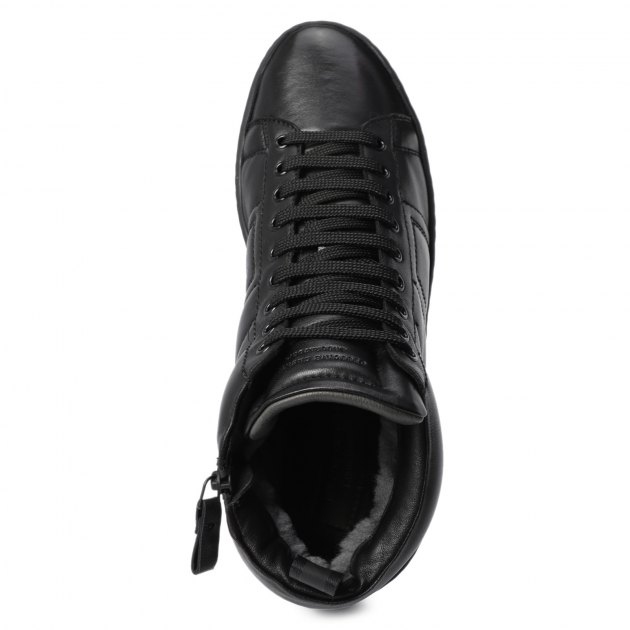 Мужские высокие кеды OFFICINE CREATIVE, Артикул KILIM/003, черный | 2824669. Ракурс 3