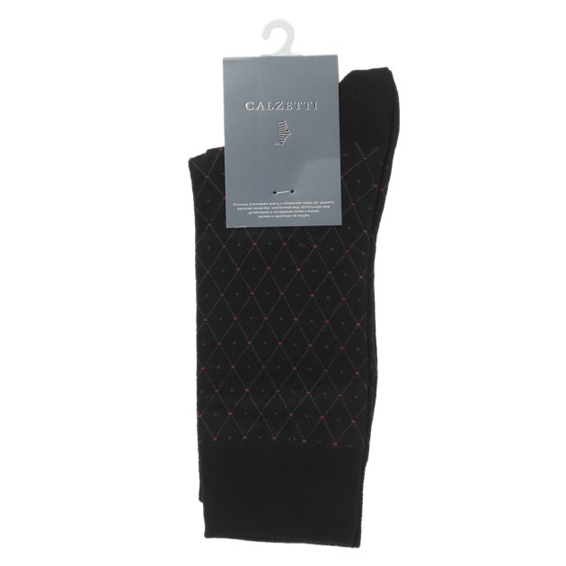 Мужские носки 2 шт. CALZETTI, Артикул М1-13628П, черный | 2836892. Ракурс 2