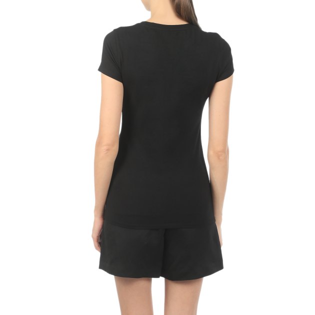 Женская футболка GUESS SS GUESS JEWEL LOGO R3, Артикул W1RI01KA0Q0, черный | 2839424. Ракурс 2