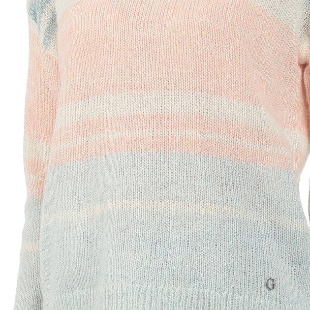 Женский джемпер GUESS LORRAINE RN LS SWTR 7 GG, Артикул W2RR24Z2YB0, мультицвет | 2841498. Ракурс 3