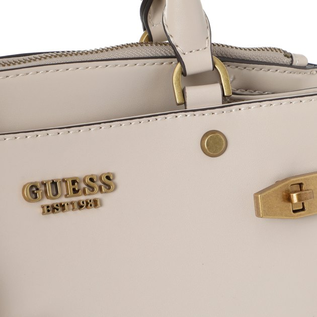 Женский тоут GUESS ZADIE GIRLFRIEND SATCHEL, Артикул HWVB8415060, светло-бежевый | 2860333. Ракурс 4