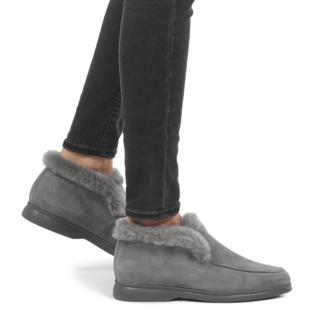 Женские высокие лоферы TENDANCE, Артикул 32055-10F-S, серый | 2867464. Ракурс 5