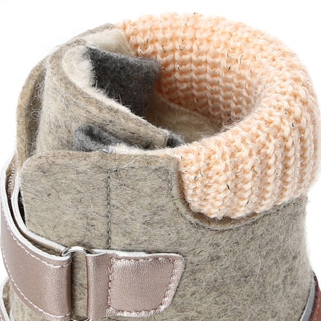 Детские валенки КОТОФЕЙ, Артикул 357005-42, бежево-серый | 2892087. Ракурс 3