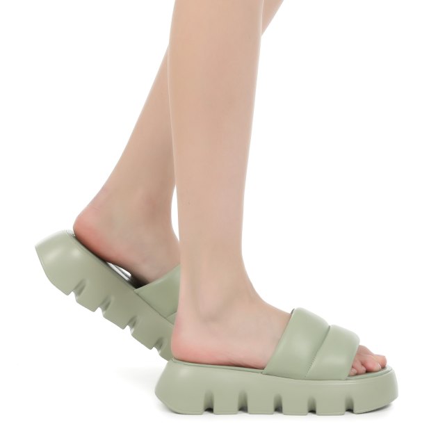 Женские шлепанцы TENDANCE, Артикул H8336-01, светло-зеленый | 2892778. Ракурс 4