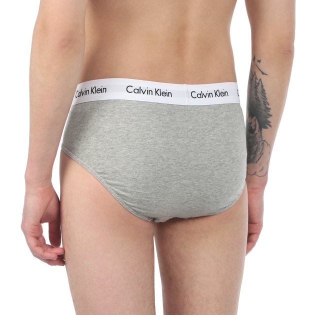 Мужские трусы 3 шт. CALVIN KLEIN 3P HIP BRIEF, Артикул 0000U2661G, мультицвет | 2907723. Ракурс 6
