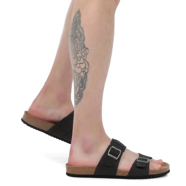 Мужские шлепанцы GEOX U SANDAL GHITA, Артикул U159VB, черный | 2913143. Ракурс 4