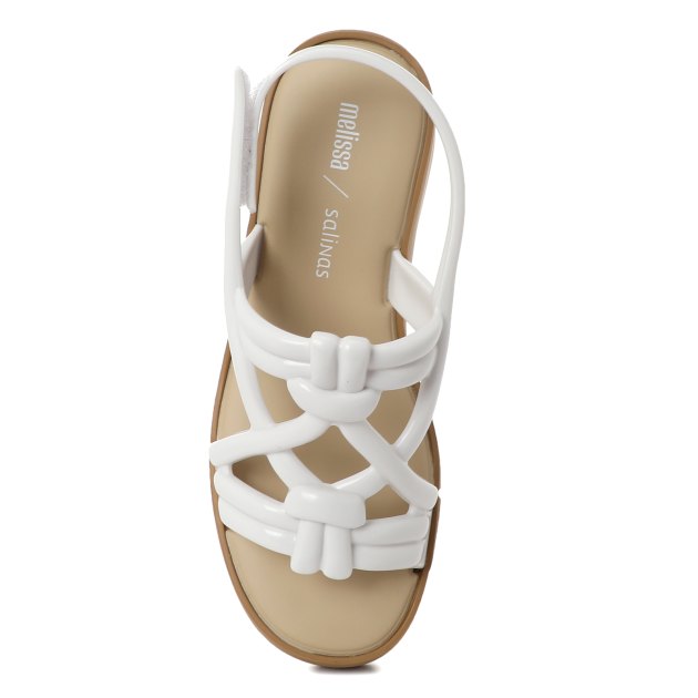 Женские ароматизированные босоножки MELISSA MELISSA SAND + SALINAS AD, Артикул 33436, белый | 2919306. Ракурс 2