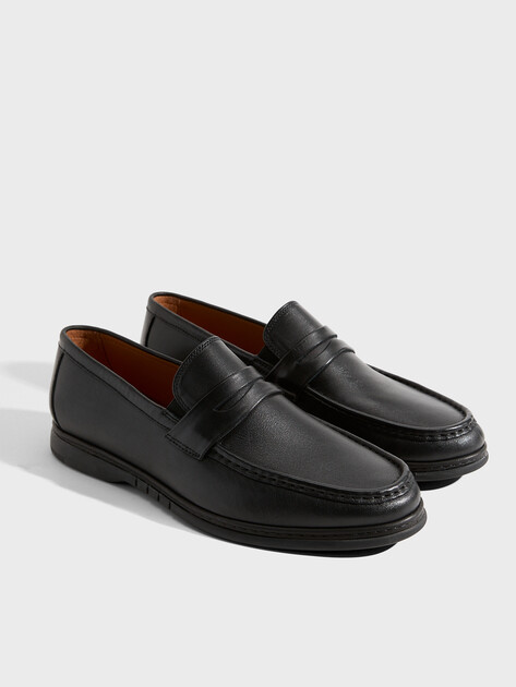Мужские лоферы TENDANCE, Артикул TS21072-1, черный | 2934668. Ракурс 3