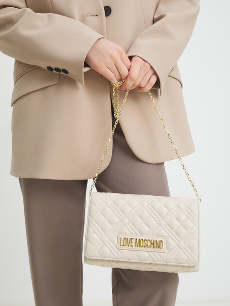 Клатч LOVE MOSCHINO SMART DAILY BAG, Артикул JC4079PP, светло-бежевый | 2935244. Ракурс 2