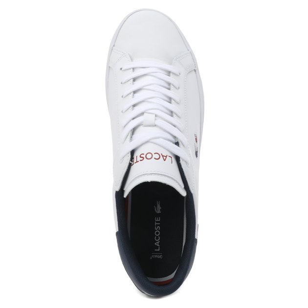 Мужские кеды LACOSTE POWERCOURT TRI 1, Артикул SMA0034 POWERCOURT TRI 1, белый | 2947800. Ракурс 3