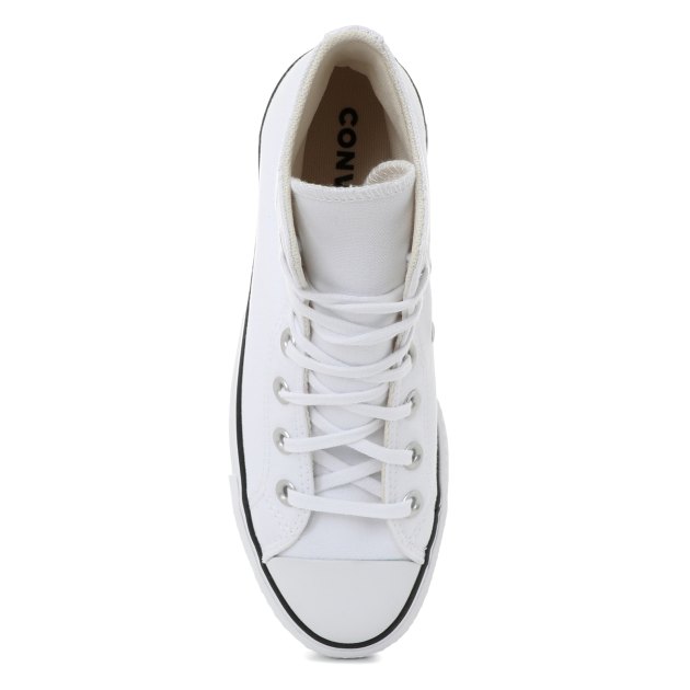 Женские высокие кеды CONVERSE CHUCK TAYLOR ALL STAR LIFT, Артикул 560846, белый | 2948267. Ракурс 2