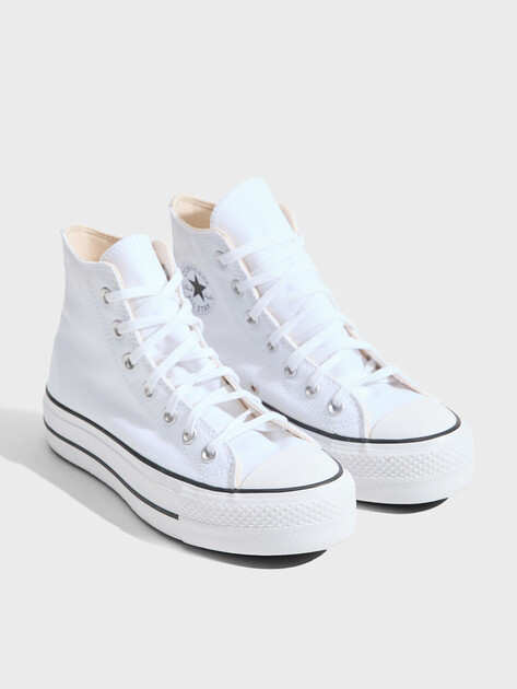 Женские высокие кеды CONVERSE CHUCK TAYLOR ALL STAR LIFT, Артикул 560846, белый | 2948267. Ракурс 3