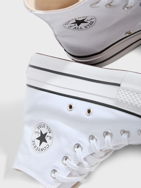 Женские высокие кеды CONVERSE CHUCK TAYLOR ALL STAR LIFT, Артикул 560846, белый | 2948267. Ракурс 4