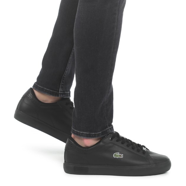 Lacoste black sneakers cheap