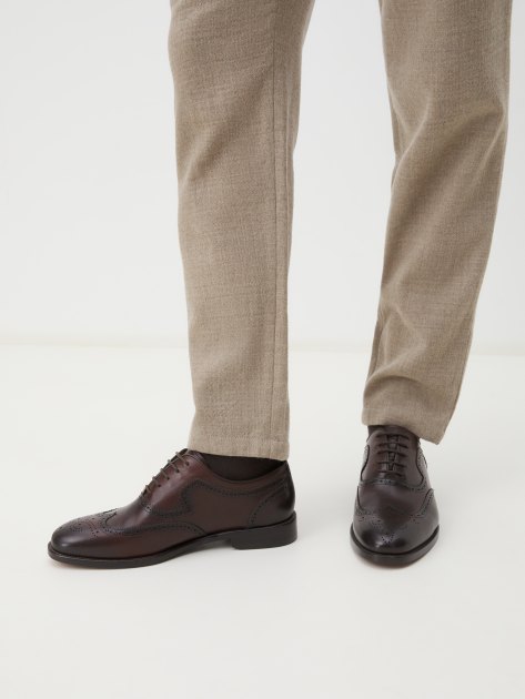 Мужские броги MAISON DAVID, Артикул M-2675D-2, коричневый | 2972048. Ракурс 2