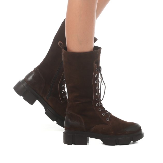 Женские полусапоги GIANNI RENZI, Артикул GR437V, темно-коричневый | 2986803. Ракурс 4