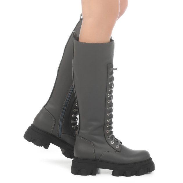 Женские сапоги GIANNI RENZI, Артикул GR436P, темно-серый | 2986870. Ракурс 4