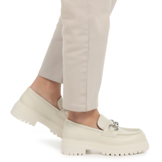 Женские лоферы GIANNI RENZI, Артикул GR450R, молочно-белый | 2986959. Ракурс 4