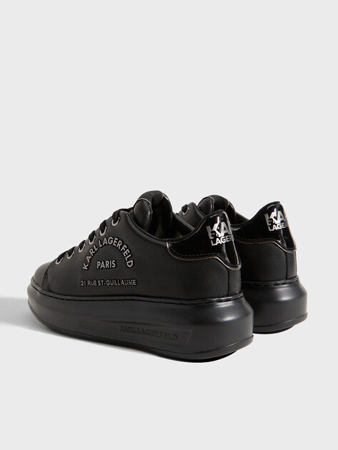 Женские кеды KARL LAGERFELD KAPRI Metal Maison Karl Logo, Артикул KL62539, черный | 2994040. Ракурс 6
