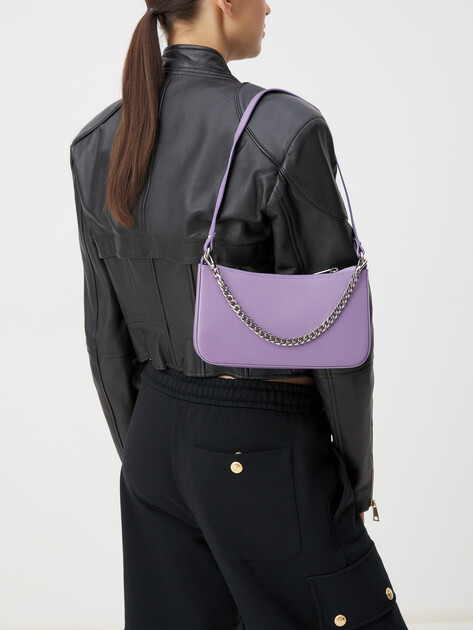 Женская сумка на плечо CALZETTI BAGUETTE, Артикул BAGUETTE, светло-фиолетовый | 3005855. Ракурс 6