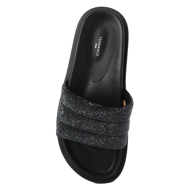 Женские шлепанцы TENDANCE, Артикул GLC397-673, черный | 3022624. Ракурс 2