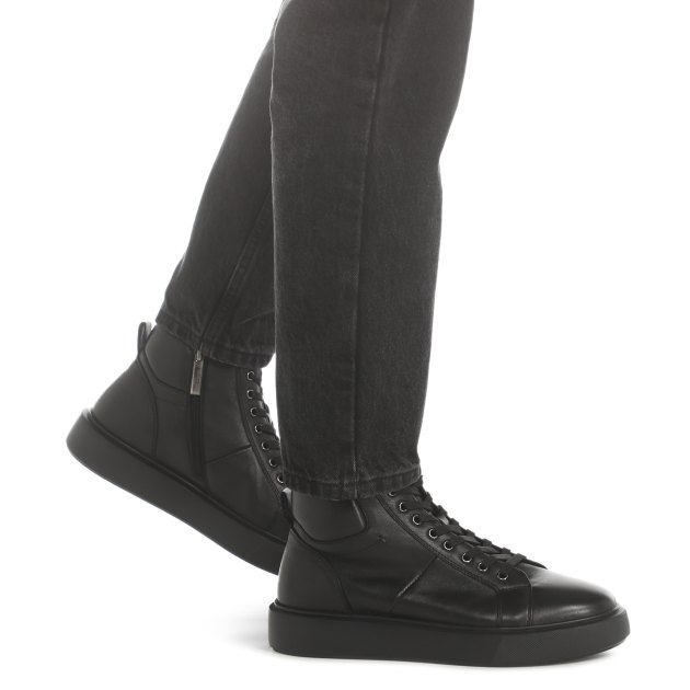 Мужские высокие кеды MAISON DAVID, Артикул H2689F-1, черный | 3026478. Ракурс 4