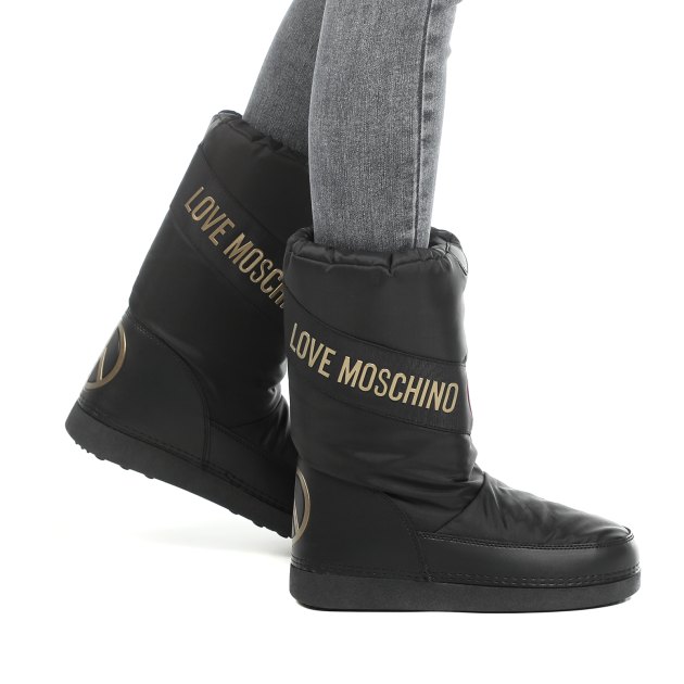 Женские дутики LOVE MOSCHINO SKI BOOT, Артикул JA24032G, черный | 3030602. Ракурс 8
