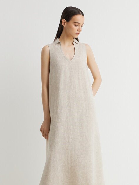 Женское платье MAISON DAVID, Артикул DRESS-2, песочно-бежевый | 3033169. Ракурс 2